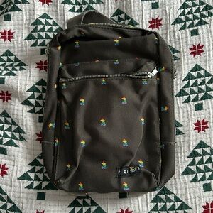 Disney Pride Crossbody Bag - Brown with Rainbow Accents